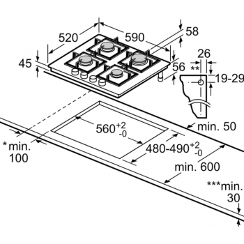 Варильна поверхня BOSCH PNK6B6P41R