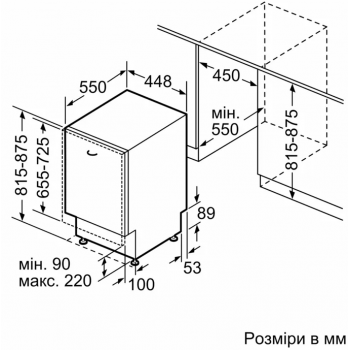 Посудомийна машина BOSCH SPV2IKX01K