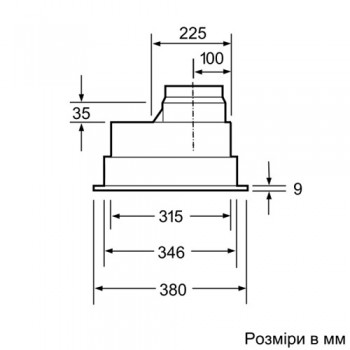 Витяжка BOSCH DHL555BL